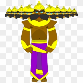 2d Character Designing - Cartoon Ravana, HD Png Download - ravan png