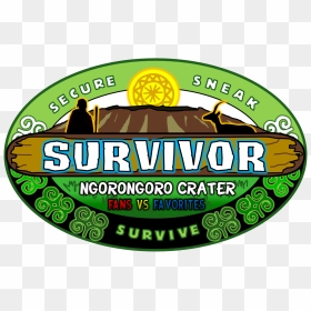 Survivor Ngorongoro Crater - Survivor Fan Made Logo Png, Transparent Png - crater png