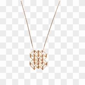 Lpj Grid Cluster Necklace Rose Gold - Pendant, HD Png Download - jewellery necklace png
