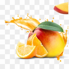 Transparent Orange Splash Png - Orange Juice Splash Png, Png Download - mango juice png