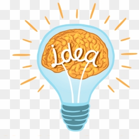 Idea Clipart Brain - Creative Clipart Light Bulb, HD Png Download - idea png