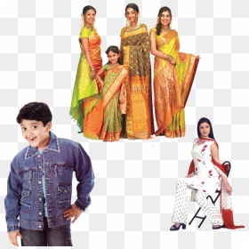 Saree Models Png, Transparent Png - saree model png