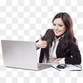 Laptop Rental Product - Girls With Laptop Png, Transparent Png - girl with laptop png