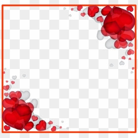 Valentine Frame Png File - Transparent Valentines Border, Png Download - love frames png