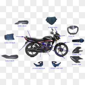 Two Wheeler Parts - Honda Cb Shine Colours, HD Png Download - two wheeler png