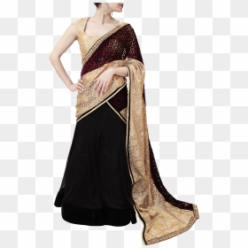 Photo Shoot, Png Download - Lehenga-style Saree, Transparent Png - saree model png