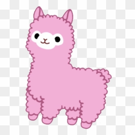 Pink Alpaca Sticker, HD Png Download - alpaca png