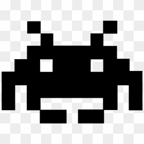 8 Bit Space Invader, HD Png Download - rocket ship png