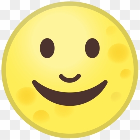 Full Moon Face Icon - Significa Este Emoji 🌝, HD Png Download - moon emoji png