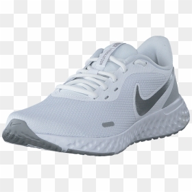 Nike Revolution 5 White, HD Png Download - white wolf png
