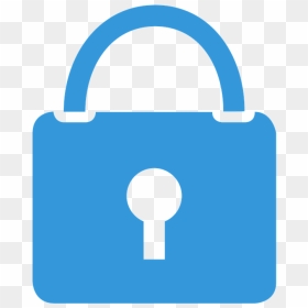 Blue Lock Icon Png, Transparent Png - lock icon png