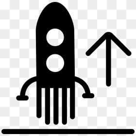 Ascending Rocket Ship Comments - Rocket, HD Png Download - rocket ship png