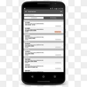 Android App And Phone - Android Studio Notification Center, HD Png Download - telefono png