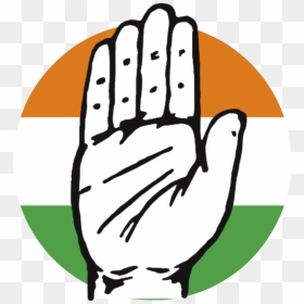 Congress Hd Logo On Indian Flag Colour Background - Indian National Congress Outline, HD Png Download - indian flag png images