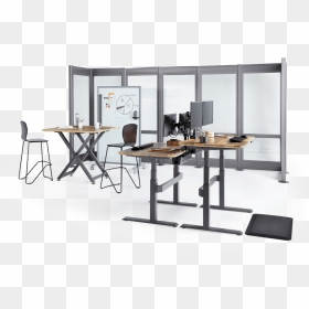 Vari Flexible Workspace Solutions, Standing Desks, - Office Desk Module Png, Transparent Png - person sitting in chair back view png