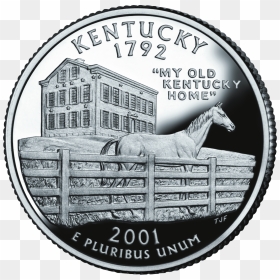 2001 Ky Proof - Kentucky State Quarter, HD Png Download - kentucky png