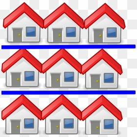 9 Houses - 9 Houses Clipart, HD Png Download - houses png