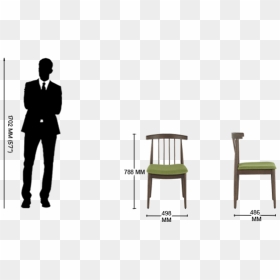 Chair, HD Png Download - person sitting in chair back view png