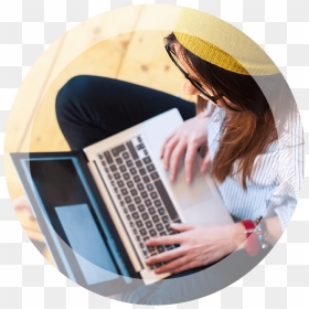 Portable Network Graphics, HD Png Download - girl with laptop png
