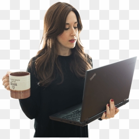 Output Device, HD Png Download - girl with laptop png