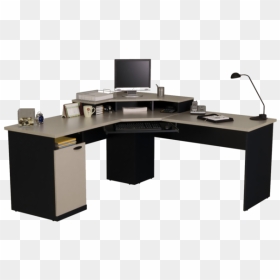 69430 Hampton Corner Desk Computer Desk By Bestar, HD Png Download - office table png