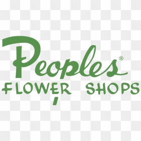 Logo For Peoples Flowers Albuquerque - Calligraphy, HD Png Download - flower bokeh for birthday png