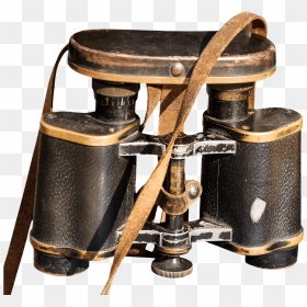 Very Old Binoculars Clip Arts - Old Fashioned Binoculars, HD Png Download - binoculars png