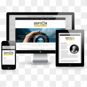 Gription Resources Mobile Responsive Website Design - Website, HD Png Download - responsive website png