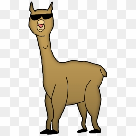 Original Drawn Alpaca Cartoon By Thatbizarrechild On - Cartoon Llama Transparent Background, HD Png Download - alpaca png