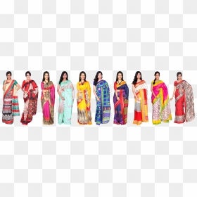 Sari, HD Png Download - saree model png