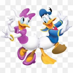 Donald Duck And Daisy Transparent Png Cartoon Image - Donald And Daisy Duck Clipart, Png Download - donald duck png