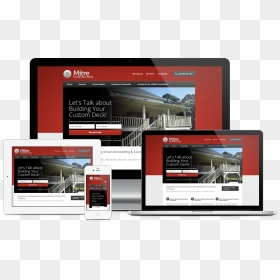 Atlanta Construction Company Website Design - Online Advertising, HD Png Download - responsive website png