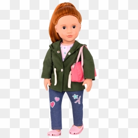 Brice Wearing Alpaca Your Bags Outfit With Purse Over - Our Generation Dolls Brice, HD Png Download - alpaca png