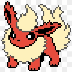 Flareon Pixel Art , Png Download - Pokemon Pixel Art Evee, Transparent Png - flareon png