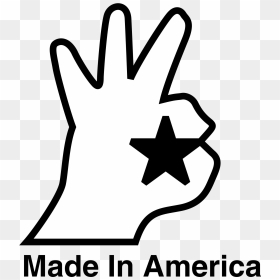Made In America Logo Png Transparent - Made In The Usa Hand, Png Download - made in the usa png