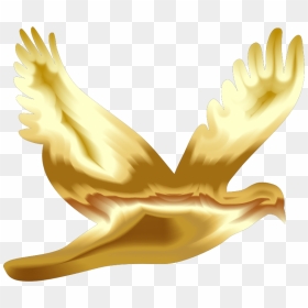 Gold Flying Dove Silhouette No Background 800px - Gold Dove Png Transparent Background, Png Download - dove png transparent background