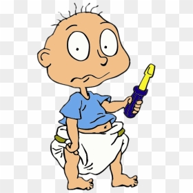 Rugrats Character Tommy Pickles Holding Screwdriver - Tommy Pickles Png, Transparent Png - screwdriver png