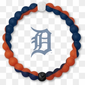 Orange And Navy Blue Silicone Beaded Bracelet With - Detroit Tigers, HD Png Download - detroit tigers logo png
