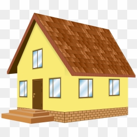 House Yellow Png Clip Art, Transparent Png - houses png
