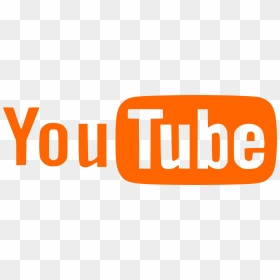 Orange And White Logo Of Youtube - Orange Youtube Logo Png, Transparent Png - white youtube logo png