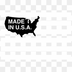 Made In Usa Logo Black And White - Us Map Blank Black, HD Png Download - made in the usa png