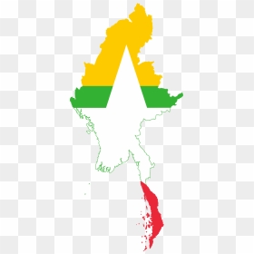 Myanmar, Burma, Hate Speech, Panzagar, Nay Phone Latt, - Myanmar Flag And Map, HD Png Download - censor png