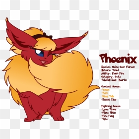 Transparent Pokeball Outline Png - Cute Phoenix, Png Download - flareon png