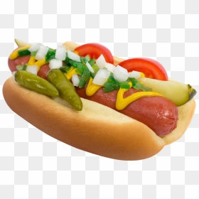 Chicago Hot Dog Png, Transparent Png - hotdog png