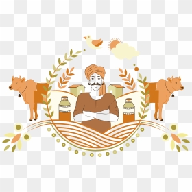 Farmer - Illustration, HD Png Download - indian farmer png