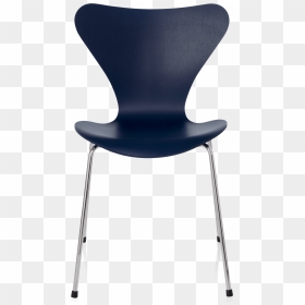 Series 7 By Arne Jacobsen In Coloured Ash Ai Blue - Fritz Hansen Series 7 Chairs, HD Png Download - person sitting in chair back view png