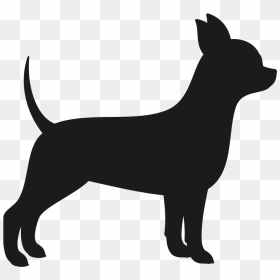 Dogs Vector Chihuahua Black And White - Chihuahua Silhouette, HD Png Download - chihuahua png