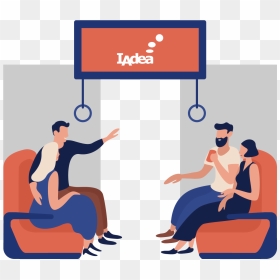 Personas Viajando En Tren Caricatura, HD Png Download - person sitting in chair back view png