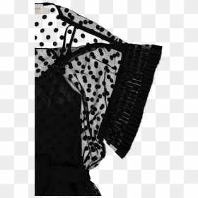 Pleated Tier Smock Dress Black - Panties, HD Png Download - black dot png