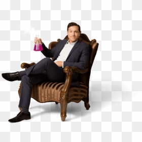 Sales-training/couch - Sitting, HD Png Download - person sitting in chair back view png